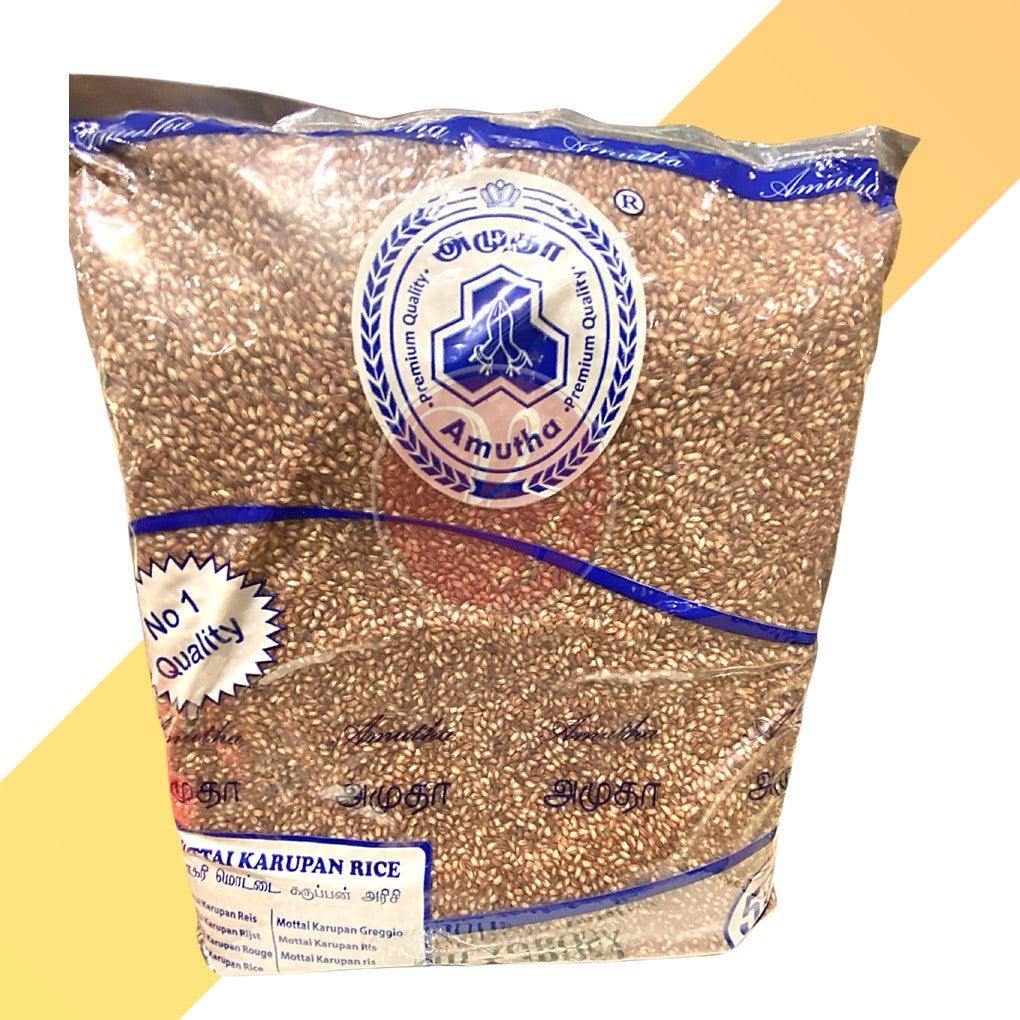Roter vorgekochter Reis - Mottai Karupan - Amutha - 5 kg