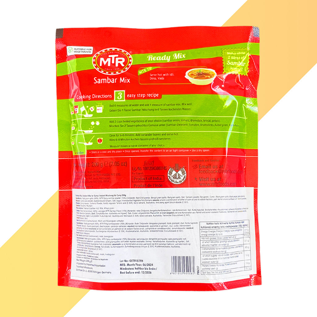 Sambar Mix von MTR (Fertig-Mix für Linsengericht) - 200 g