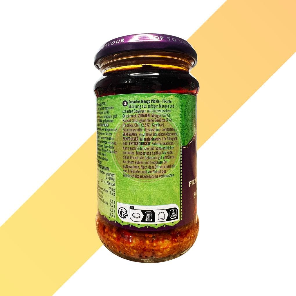 Scharfe Mango Pickle - Hot Mango Pickle - Pataks - 283 g