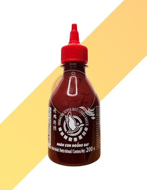 Srirache Extra scharfe Chilisauce - Srirache Super Hot Chili Sauce - Flying Goose - 200 ml