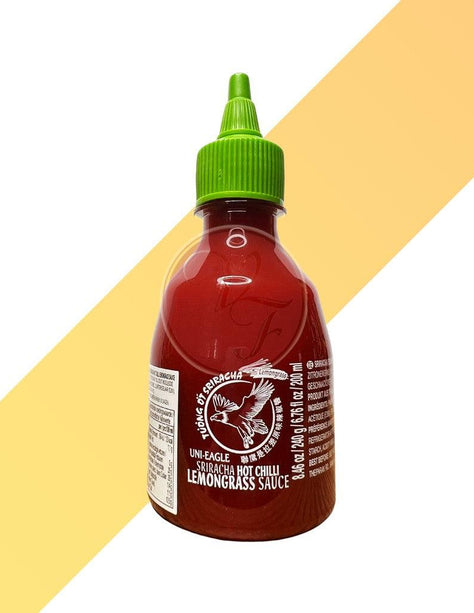 Sriracha Scharfe Chili-Soße Zitronengras - Sriracha Hot Chilli Lemongrass Sauce - Uni-Eagle [200 ml - 440 ml] | Soßen & Pasten | Village Foods