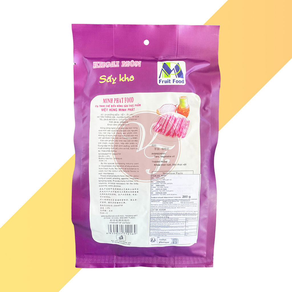 Taro-Chips von Min Phat Food (Khoai môn sấy khô) - 200 g