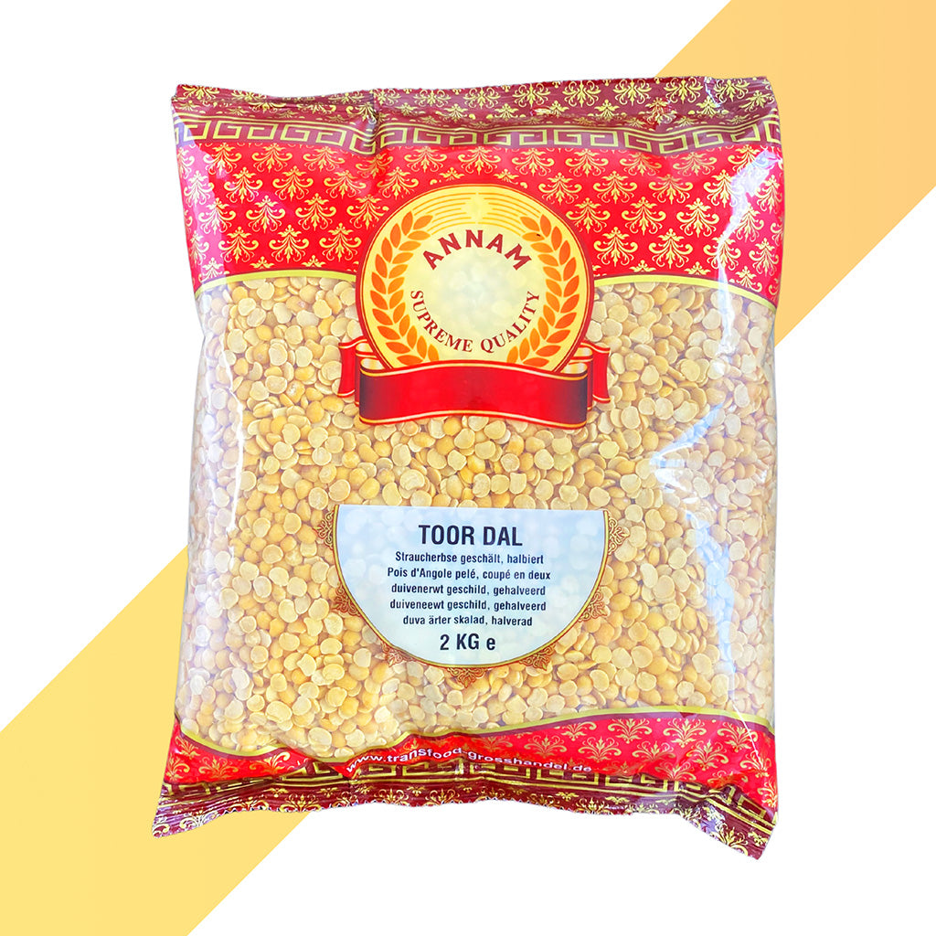 Toor Dal von Annam (Toorlinsen - Straucherbse) - 2 kg