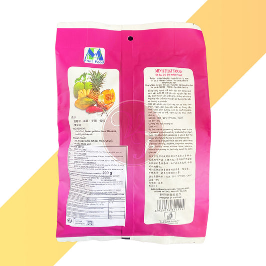 Trái cây sấy von Min Phat Food (Tropischer Trockenobst-Snack - Mixed Fruit Chip) - 200 g