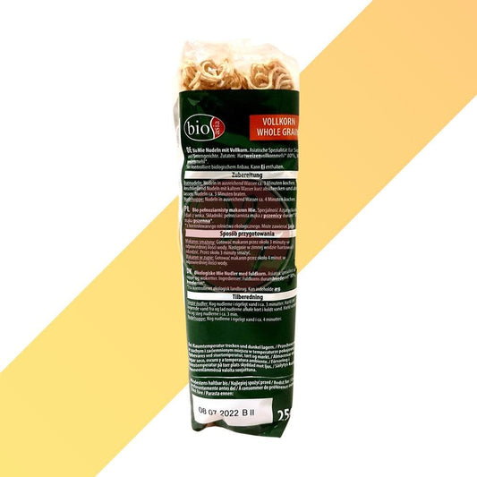 Vollkornnudeln - Organic Mie Noodles - Bio Asia - 250 g - Village Foods