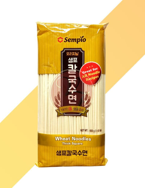 Weizennudeln Dick und eckig - Wheat Noodles - Sempio - 650 g