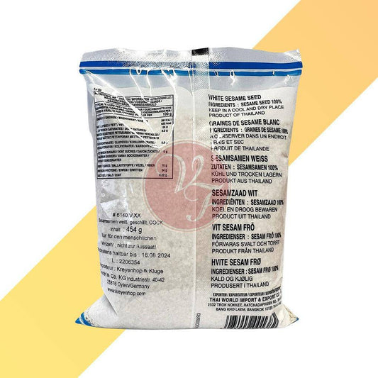 White Sesame Seed - Cock Brand - 454 g - Village Foods