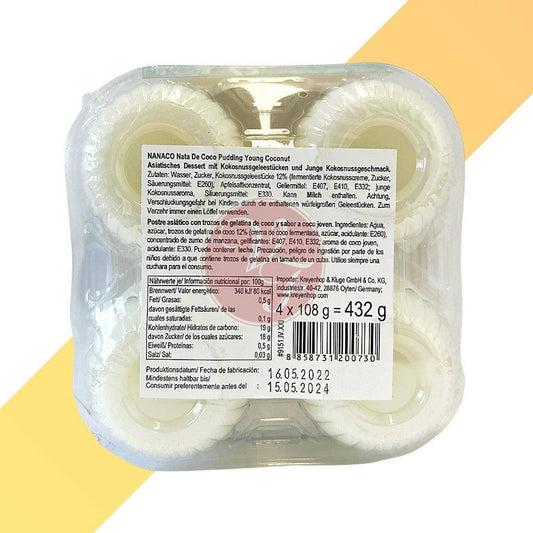 Young Coconut Pudding - Nanaco - 432 g | Snacks | Village Foods