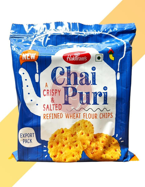knusprige gesalzene Weizenmehlchips - Chai Puri - Haldiram´s - 200 g