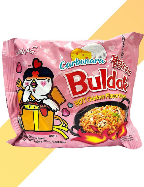 Buldak Hot Chicken Flavor Carbonara (Pink) - Samyang - 130 g