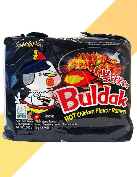 Buldak Hot Chicken Flavor (Black) 5-Pack - Samyang - 700 g
