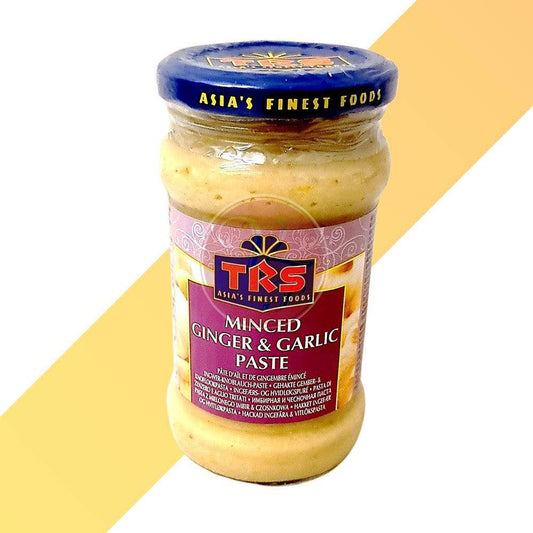 Ingwer-Knoblauch-Paste - Minced Ginger And Garlic Paste - TRS - 300 g | Soßen & Pasten | Village Foods