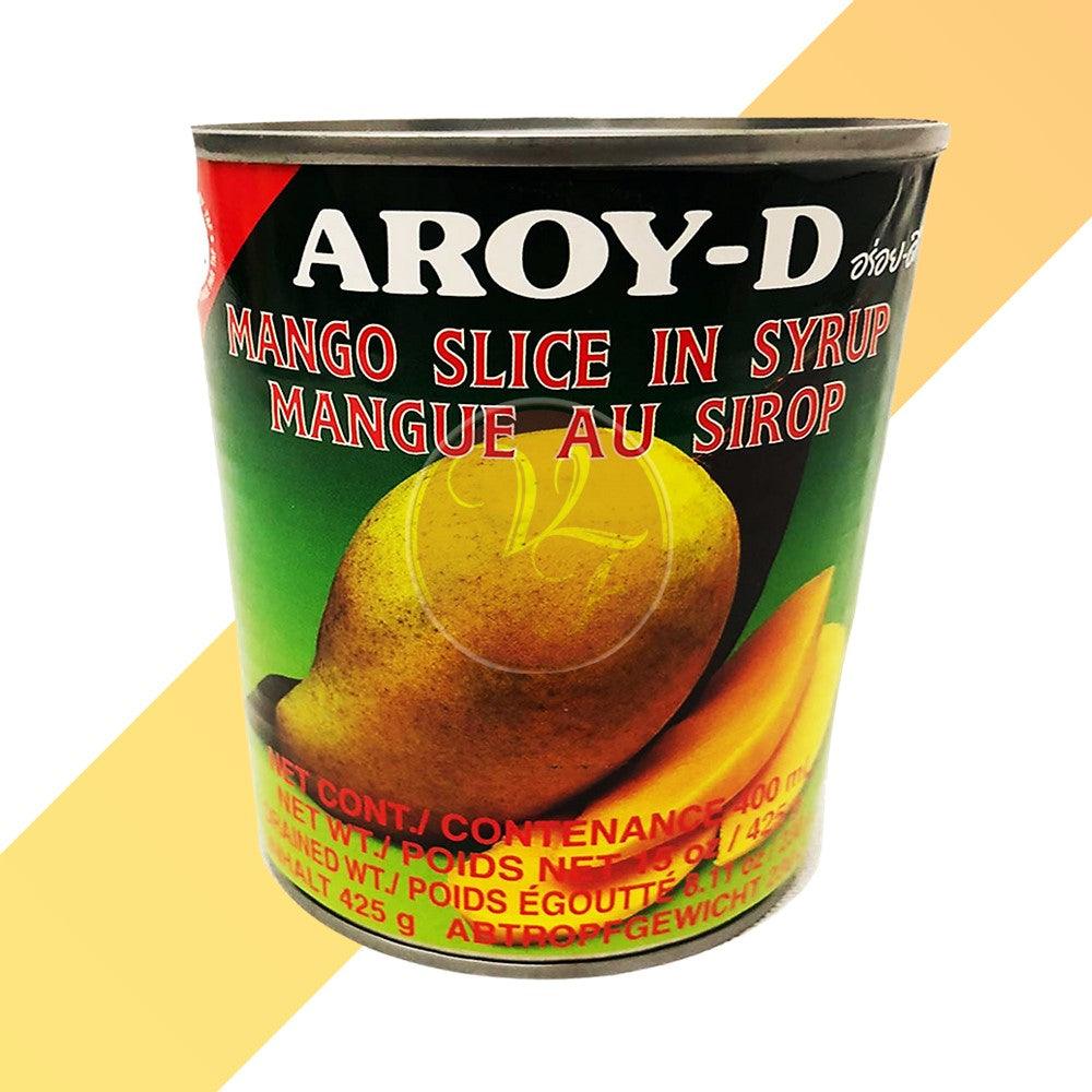 Mangoscheiben in Syrup - Mango Slice in Sirup - Aroy-D - 0,425 kg
