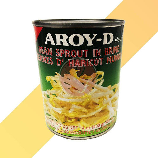 Mungbohnen Sprossen in Lake - Bean Sprout in Brine - Aroy-D - 0,4 kg