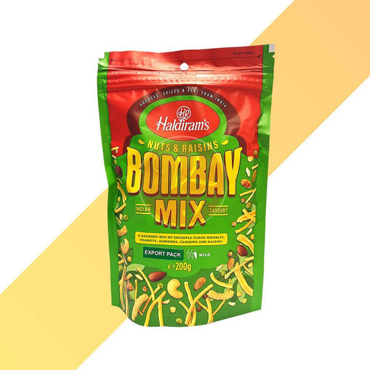 Nuts and Raisins Bombay Mix - Haldiram's - 200 g | Snacks | Village Foods