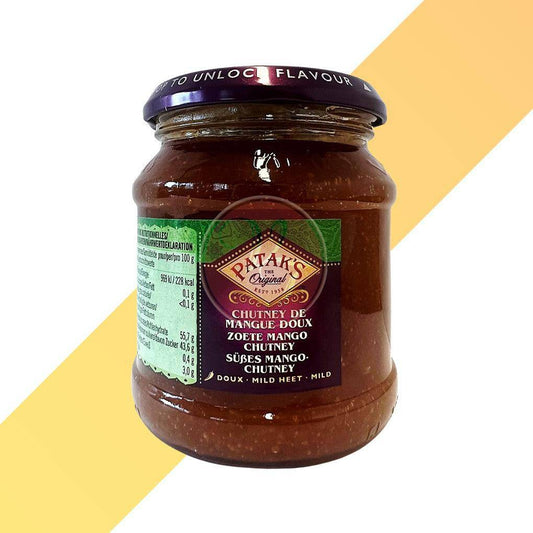 Süßes Mango Chutney - Pataks - 340 g | Soßen & Pasten | Village Foods