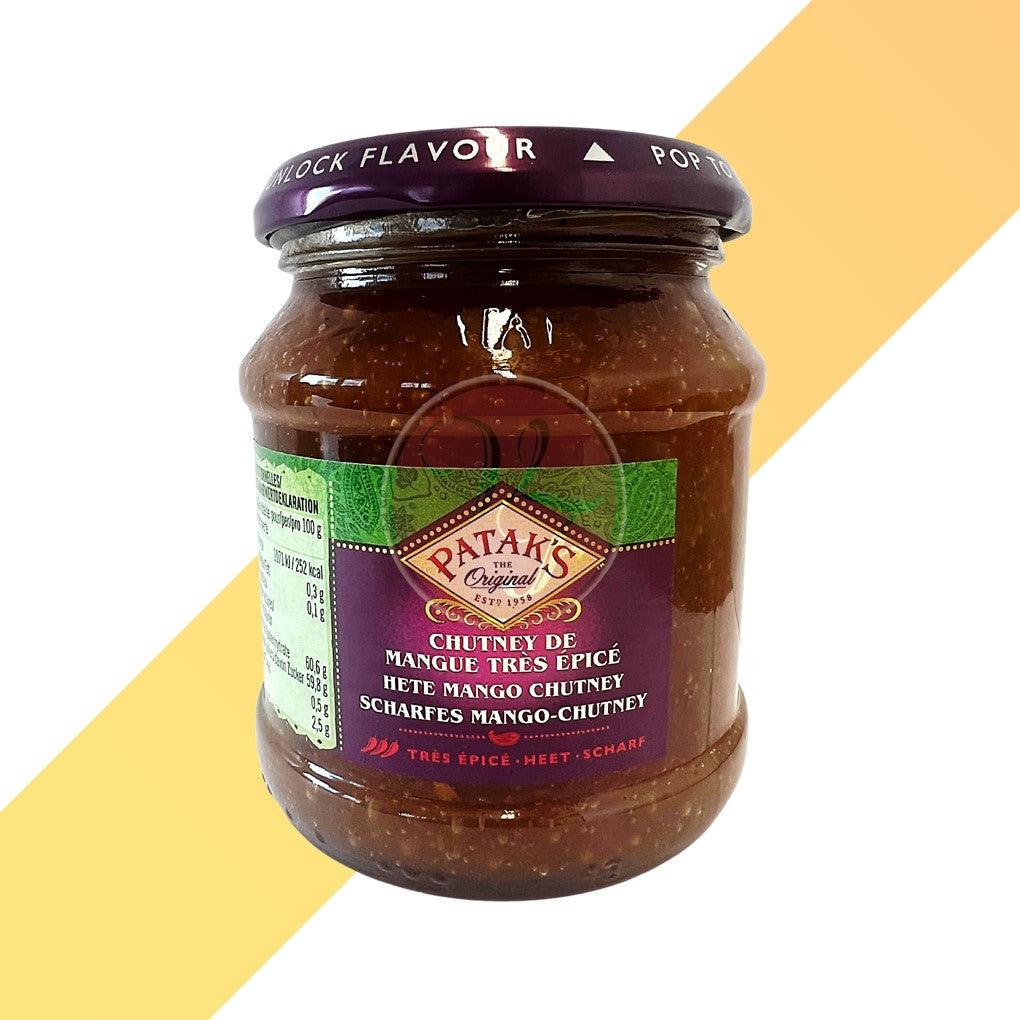 Scharfes Mango Chutney - Pataks - 340 g | Soßen & Pasten | Village Foods