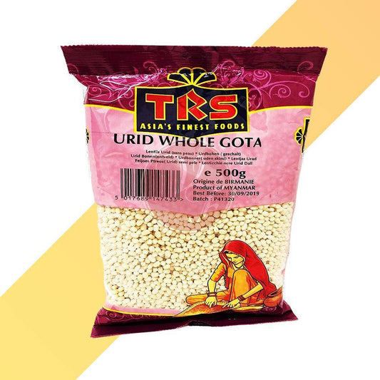 Urid Whole Gota - TRS - Ganze Urid Linsen [0,5kg - 2kg] | Hülsenfrüchte | Village Foods